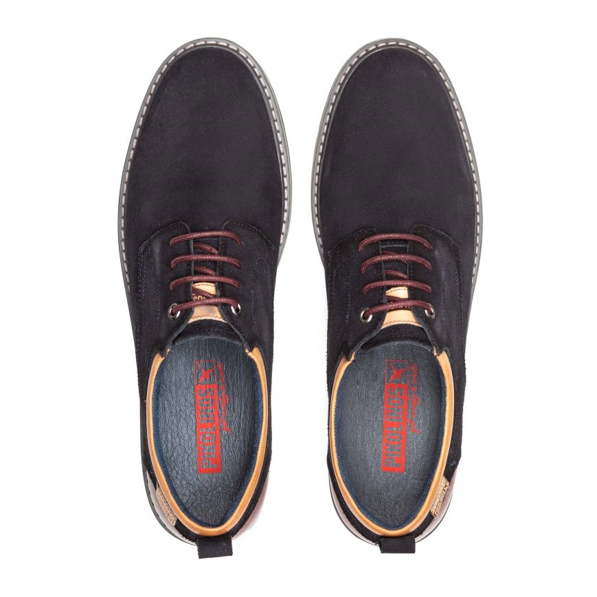 Men's Pikolinos BERNA Lace Up Shoes Dark Blue | NZ M57Q830